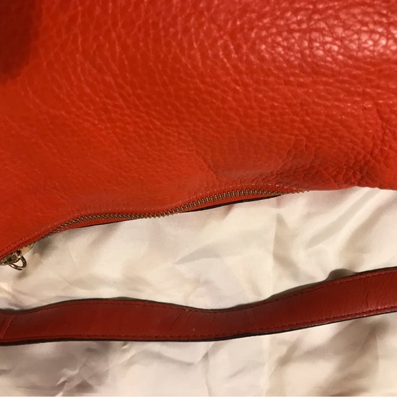 Michael Kors Authentic Purse Reddish Orange Color - Picture 3 of 12